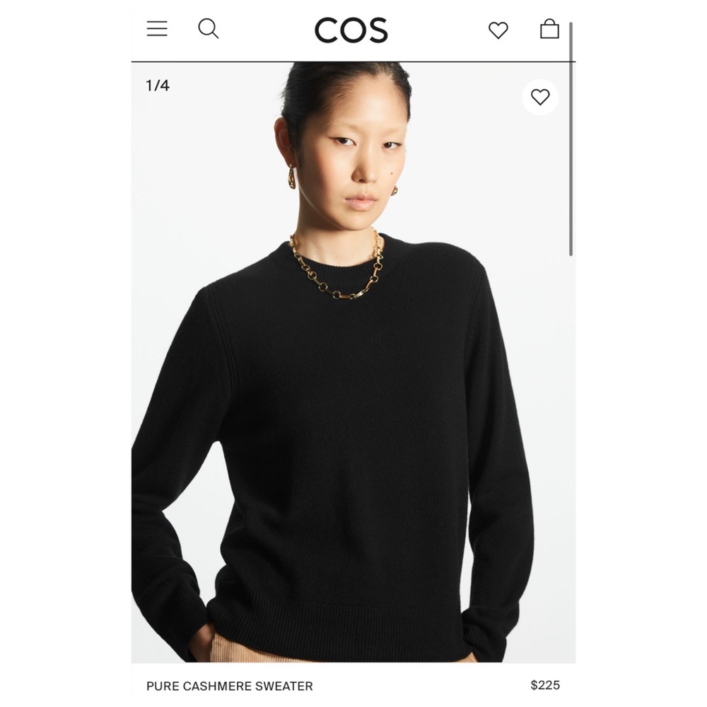 Cos Pure Cashmere Sweater